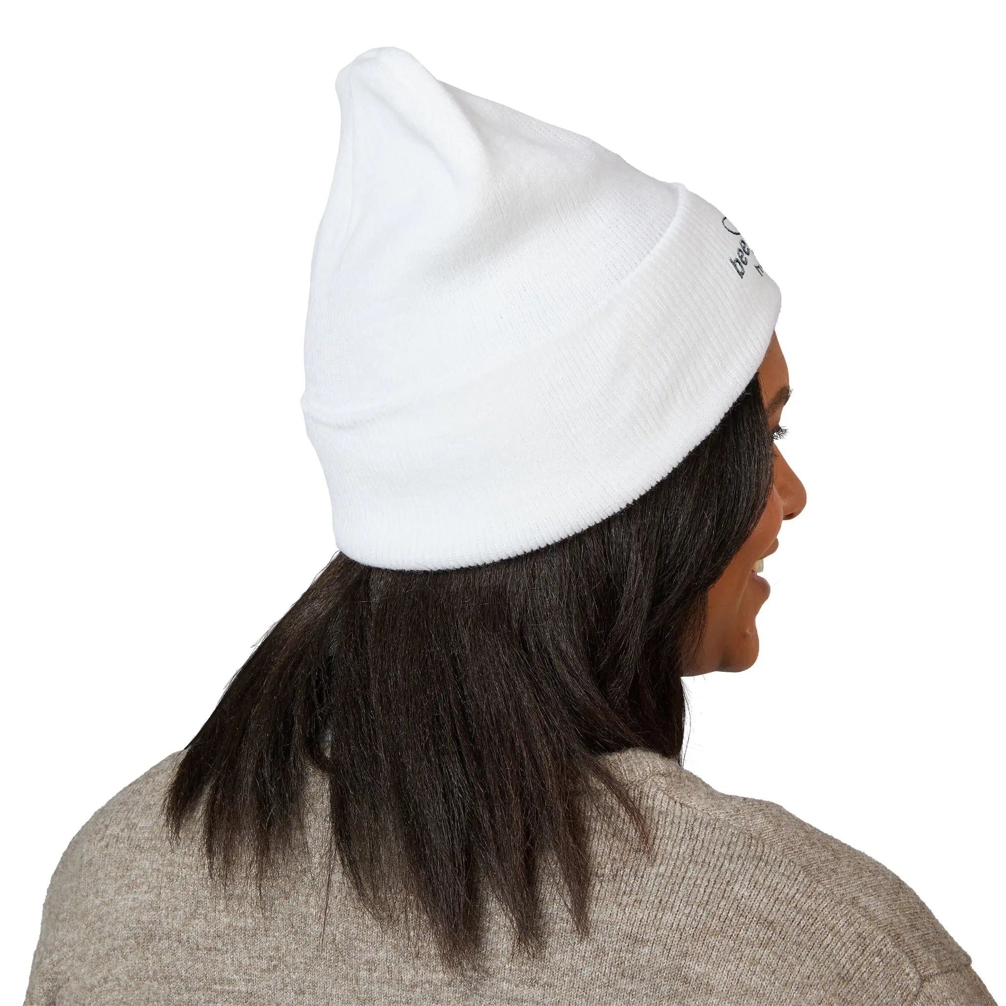 Embroidered Logo Cuffed Beanie Printify