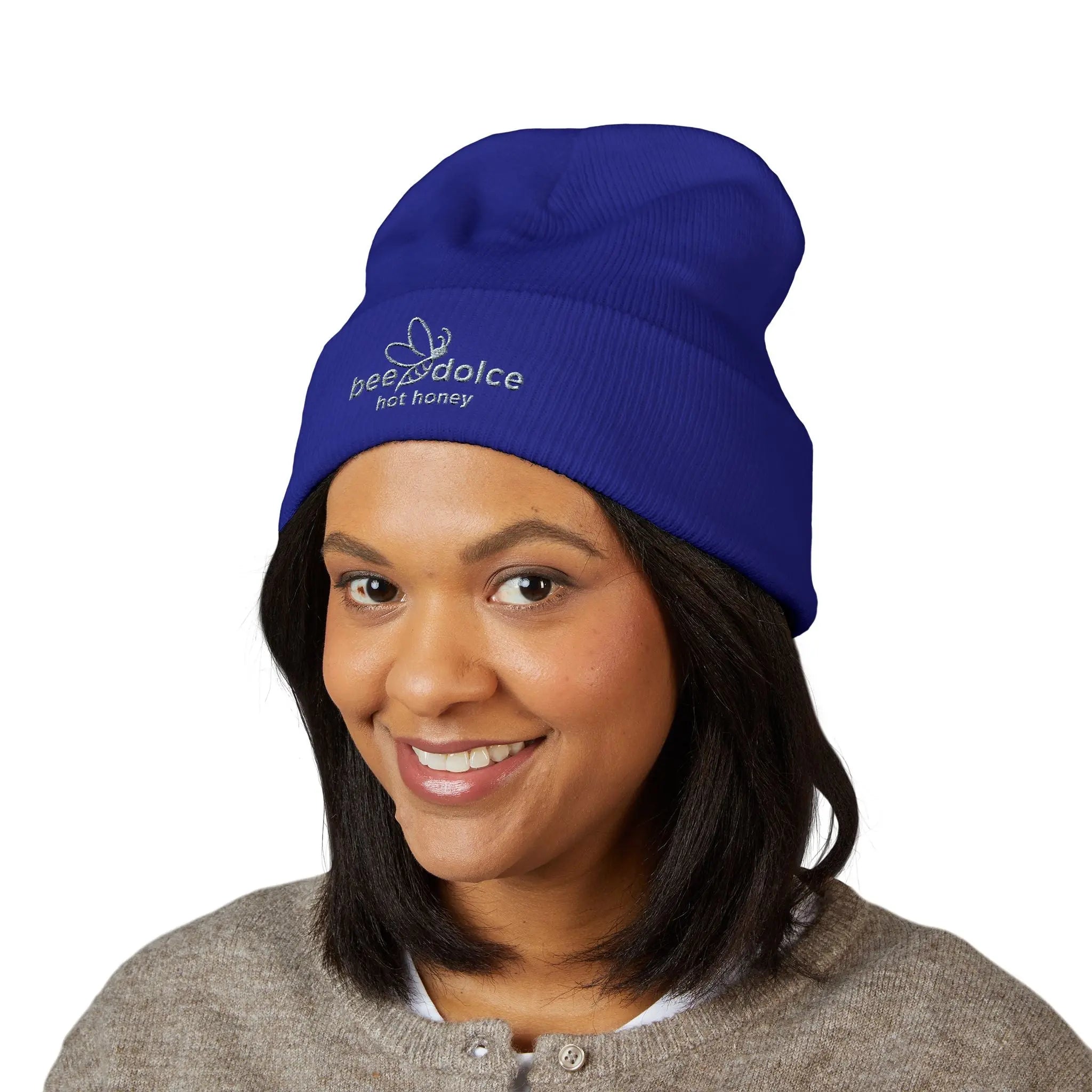 Embroidered Logo Cuffed Beanie Printify
