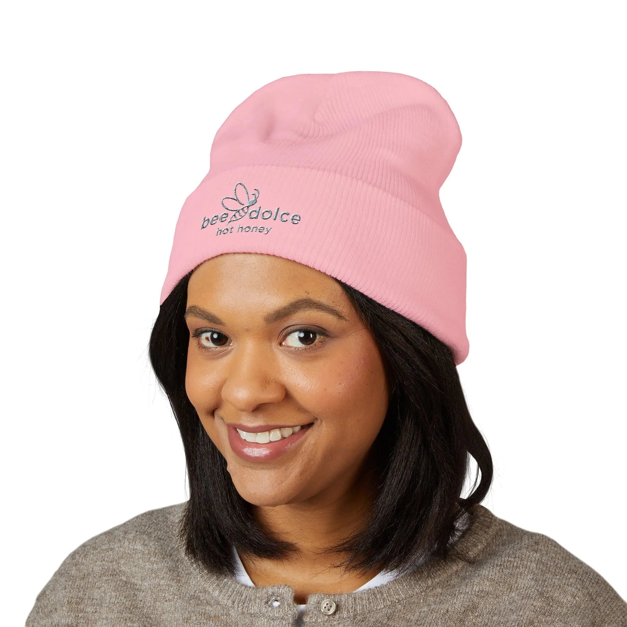 Embroidered Logo Cuffed Beanie Printify