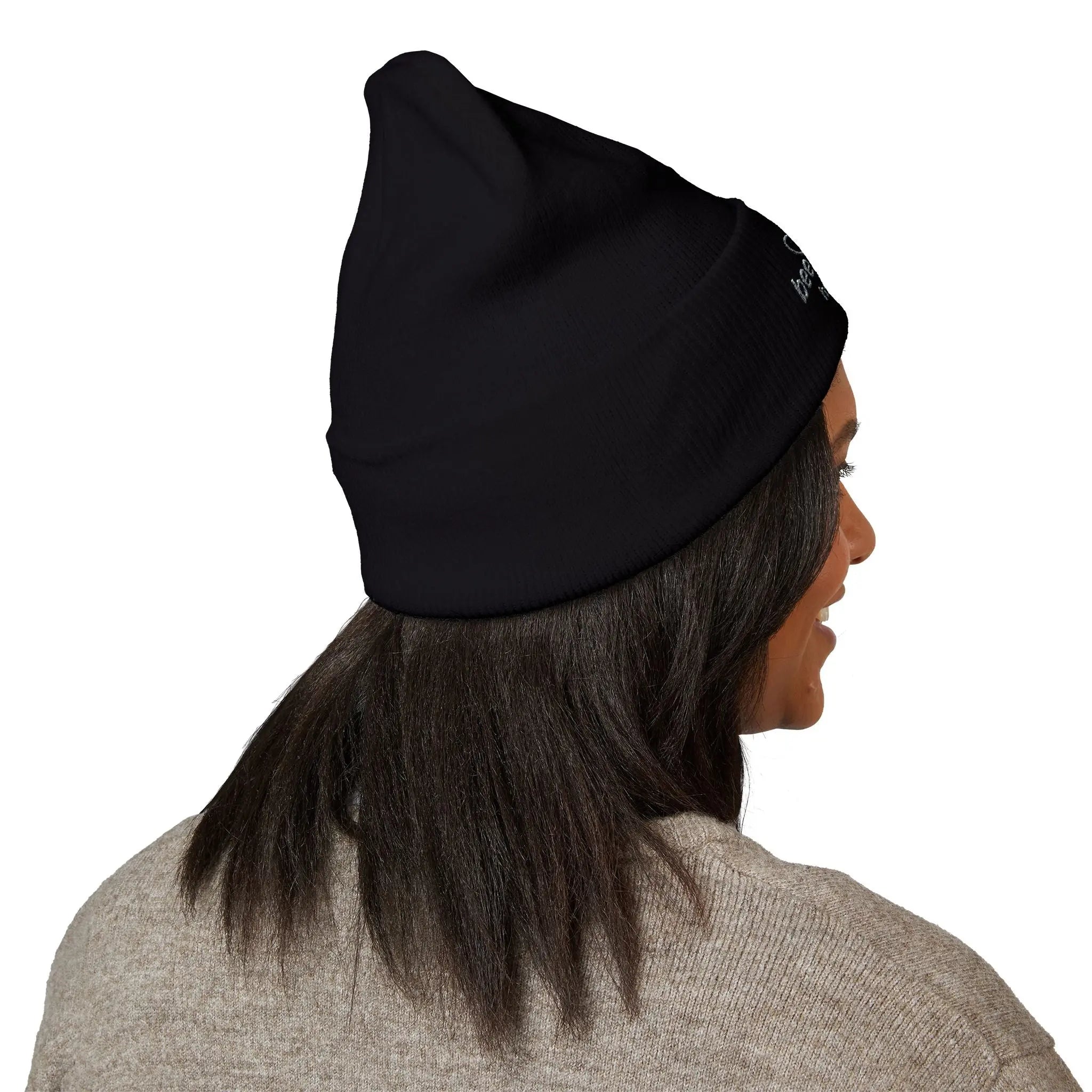 Embroidered Logo Cuffed Beanie Printify