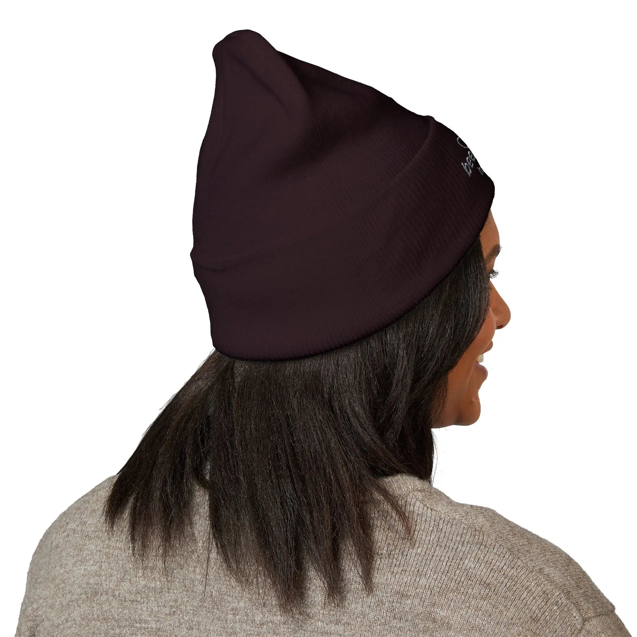 Embroidered Logo Cuffed Beanie Printify