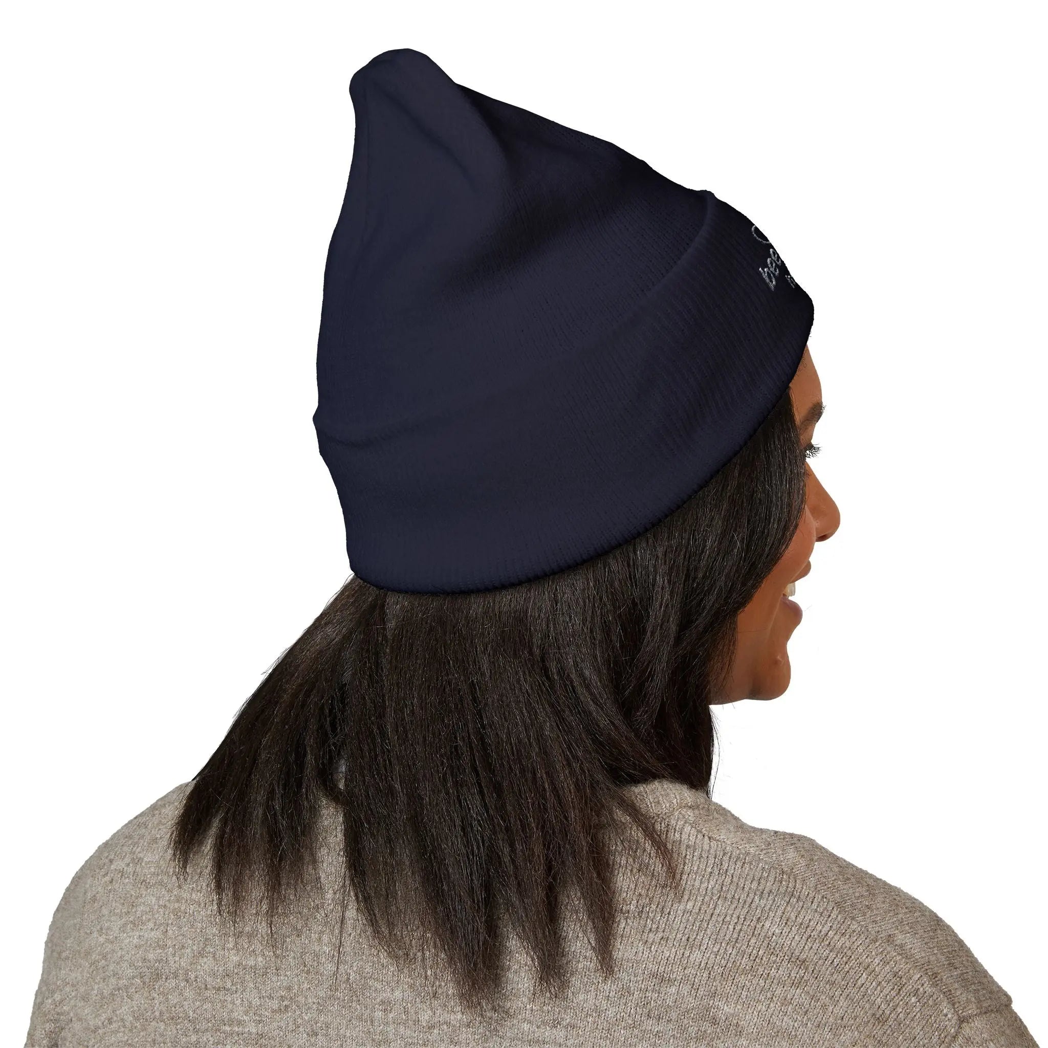 Embroidered Logo Cuffed Beanie Printify