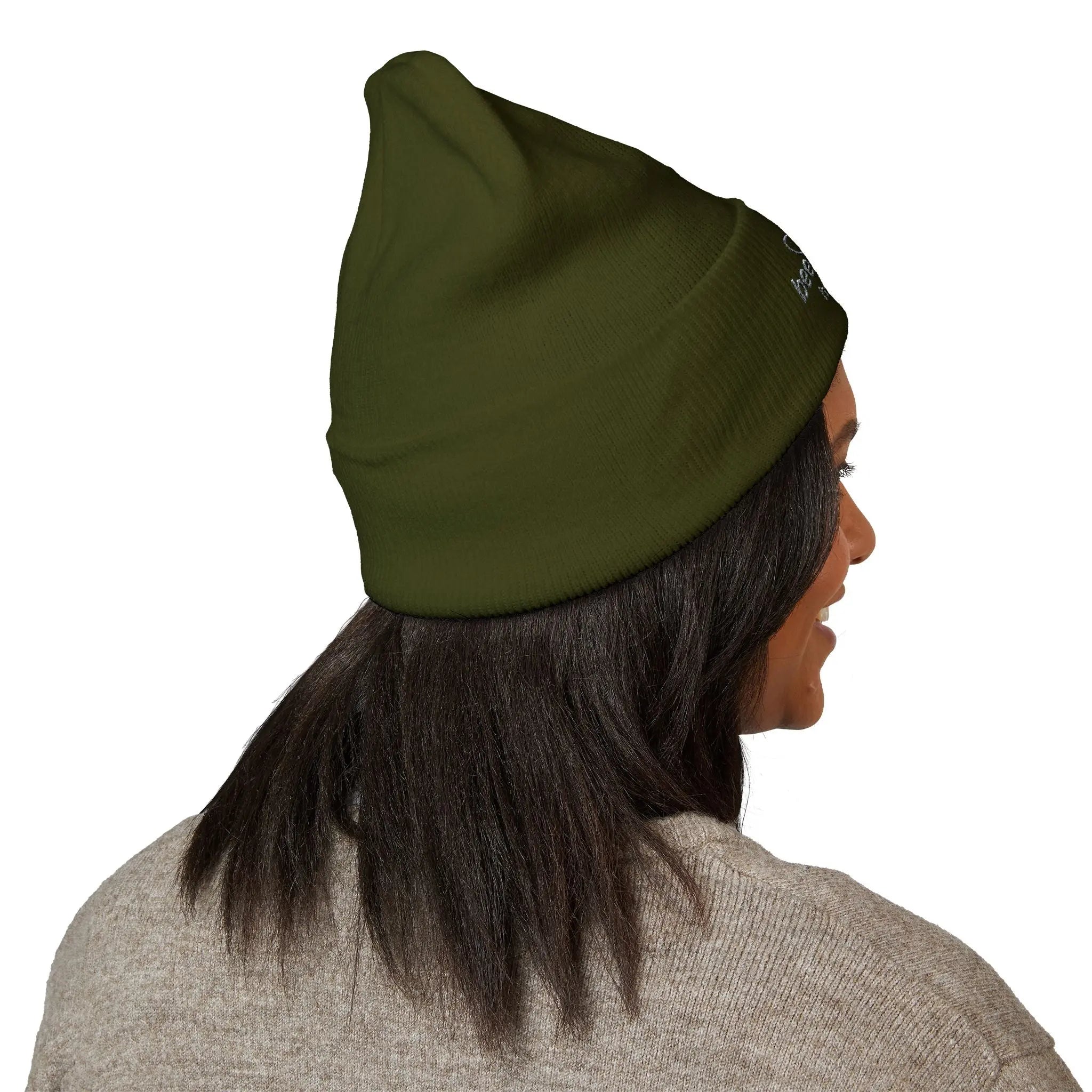 Embroidered Logo Cuffed Beanie Printify