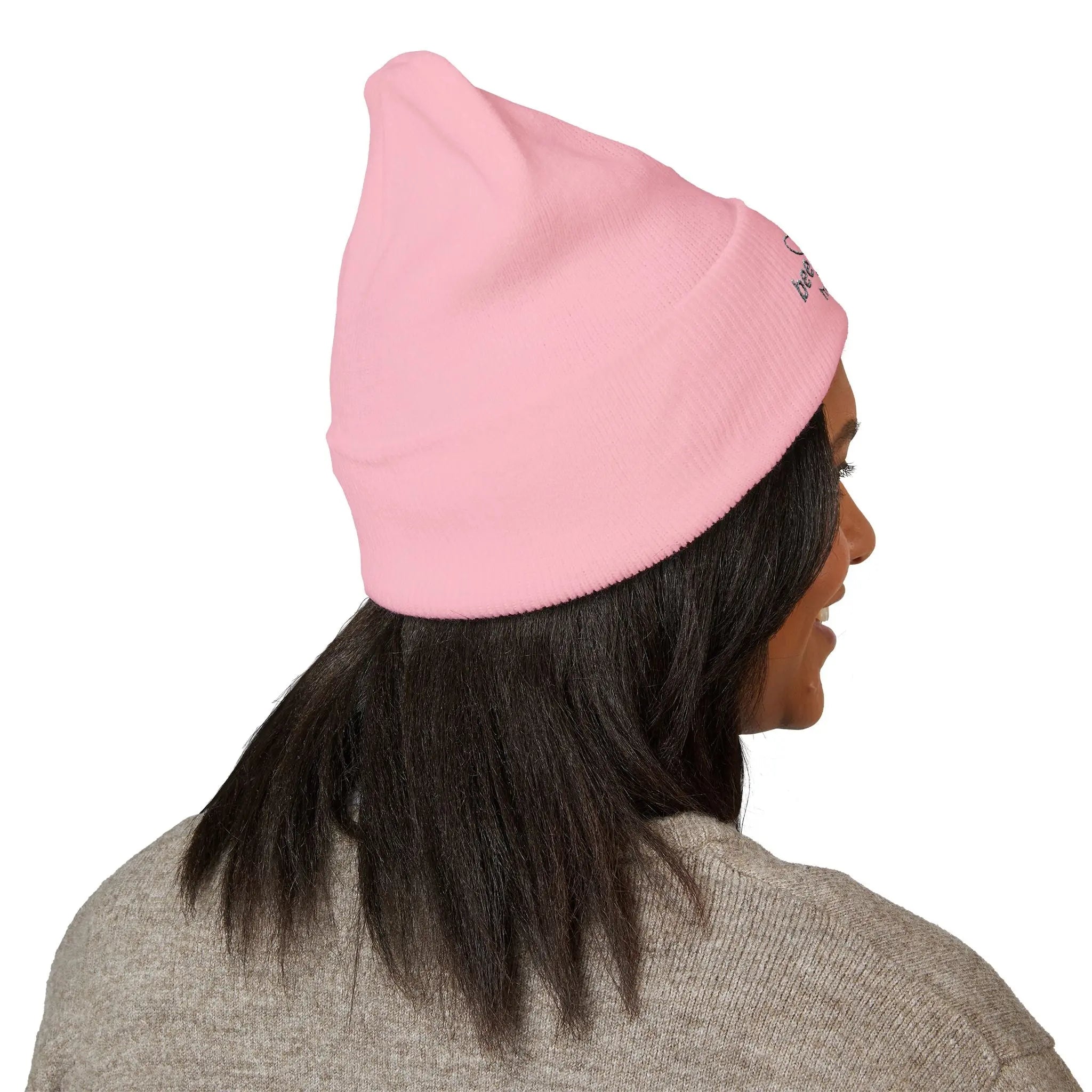 Embroidered Logo Cuffed Beanie Printify
