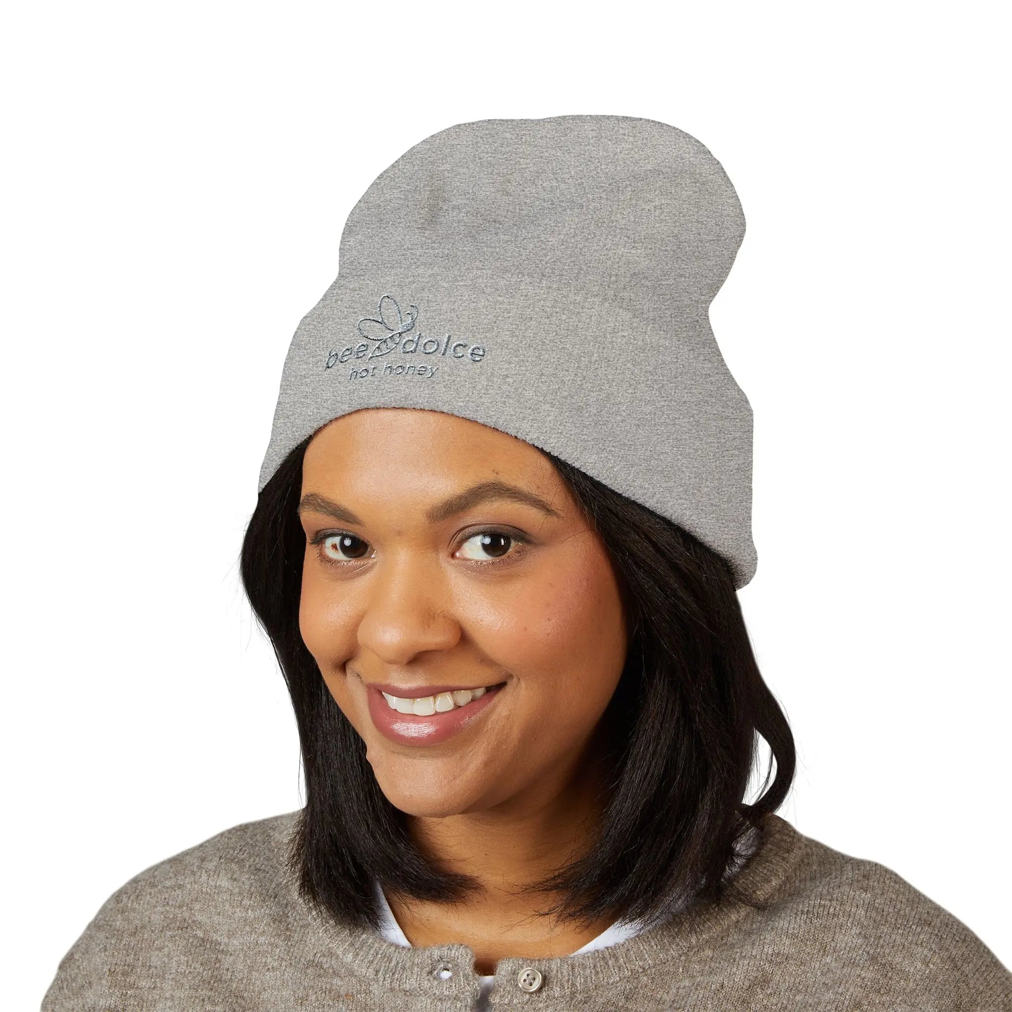 Embroidered Logo Cuffed Beanie Printify
