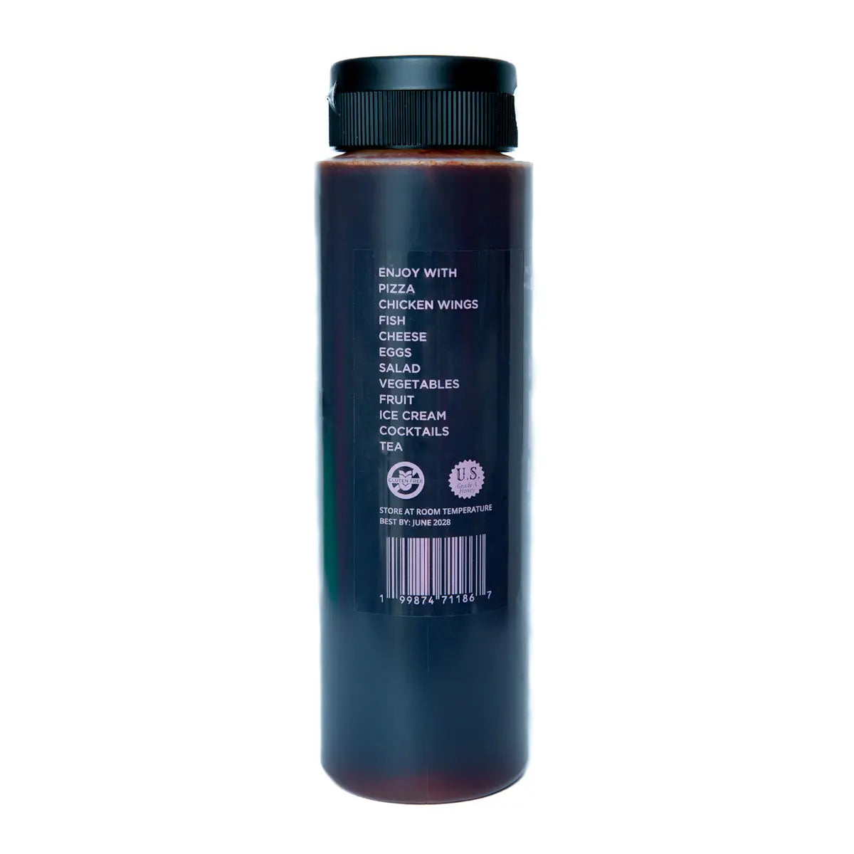 Bee Dolce Hot Honey, 24oz. Chef's Bottle, Rotated Sideview