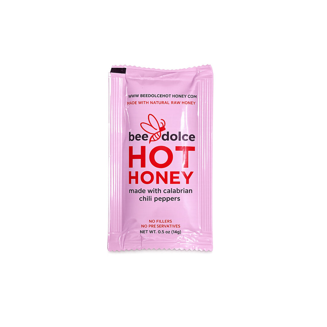 Hot Honey 0.50 oz Packets (100 Pack) Bee Dolce Hot Honey